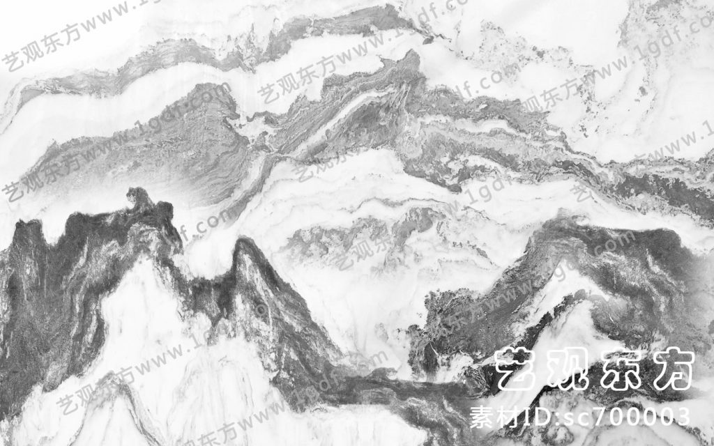 高清山水画石材