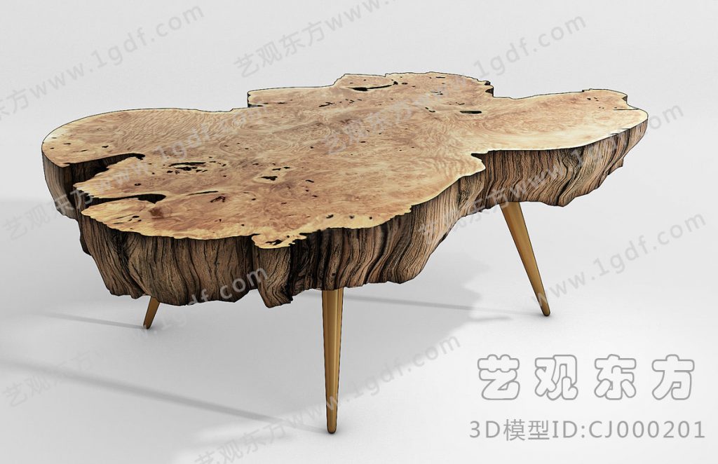 大板实木茶几