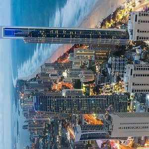澳大利亚黄金海岸城市全景