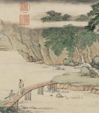 携琴访友图｜清•上睿